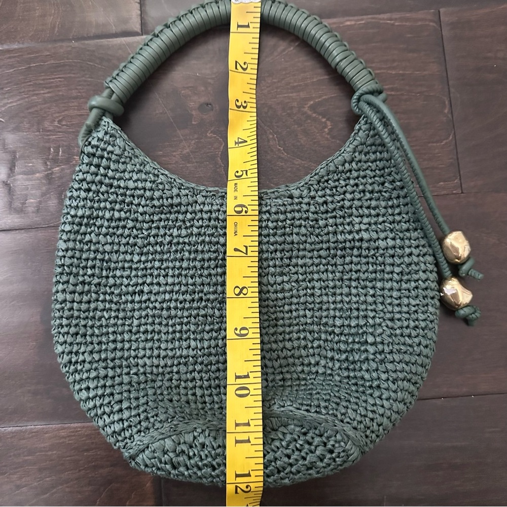Madewell nwot The Camren‎ Mini Bag foraged green straw bag - Picture 12 of 12